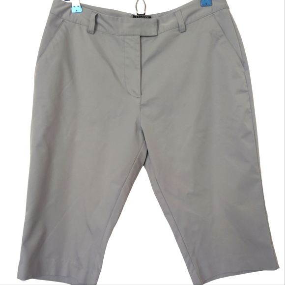 adidas Pants - Adidas Women's Size 8 Athletic Shorts Clima Cool Bermuda Stretch Gray Golf-537